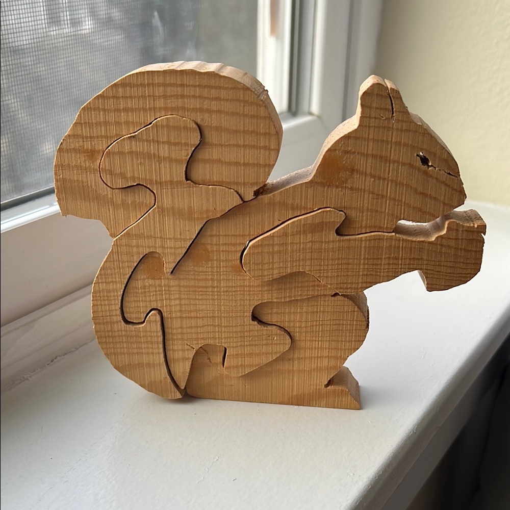 Wooden Squirrel Puzzle